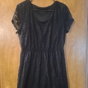 Black lace dress